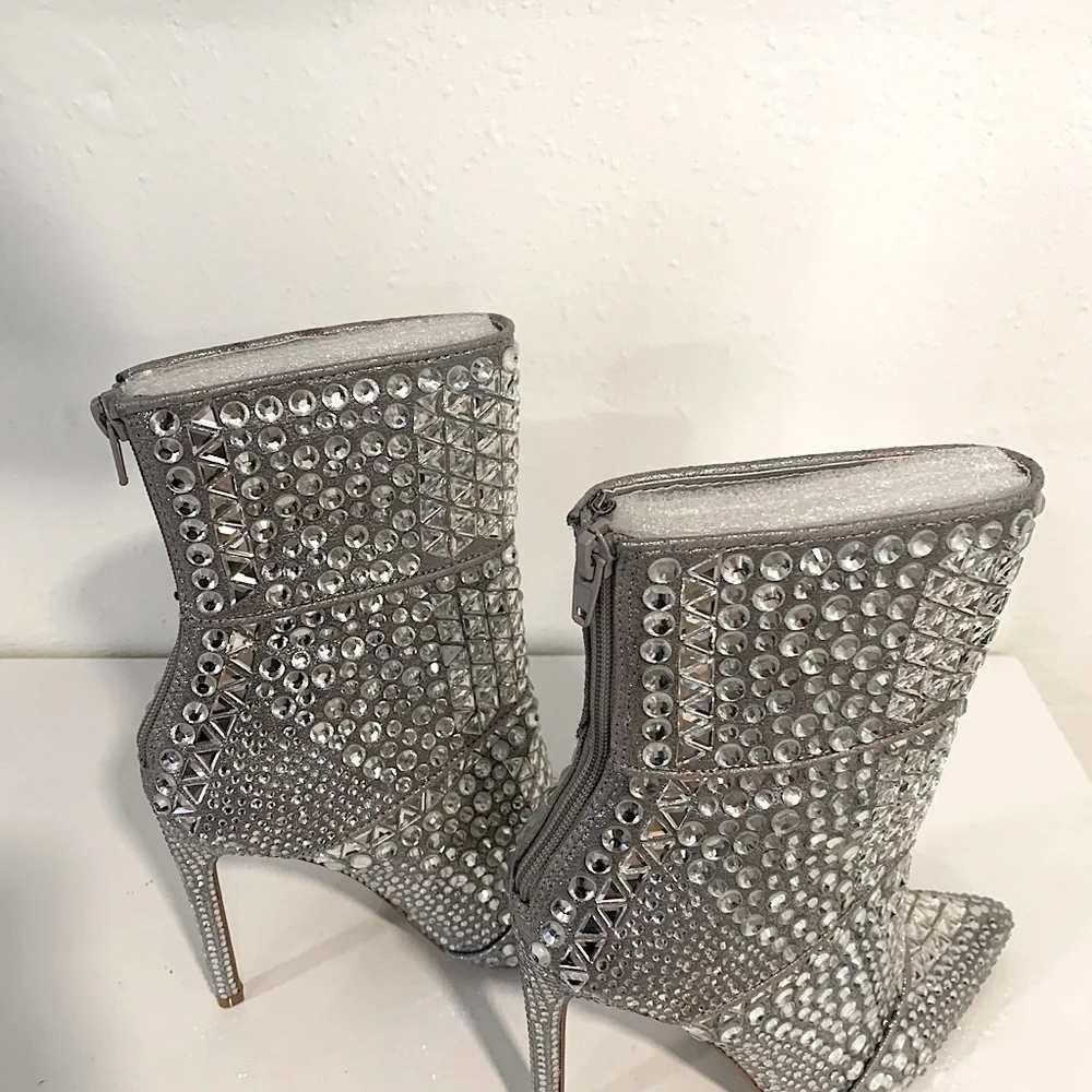 Steve Madden Whole Rhinestone Heels - Picture 6 of 6